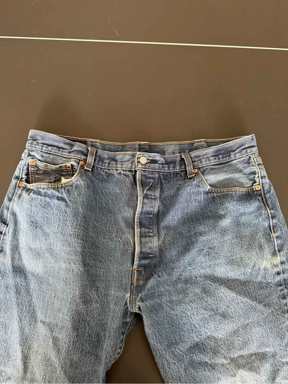 Levi's Men's Straight Leg Blue Denim Jeans